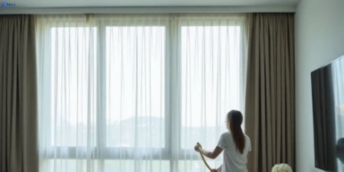 Delicate sheer drape cleaning the-basin-vic Matty Curtain Cleaning