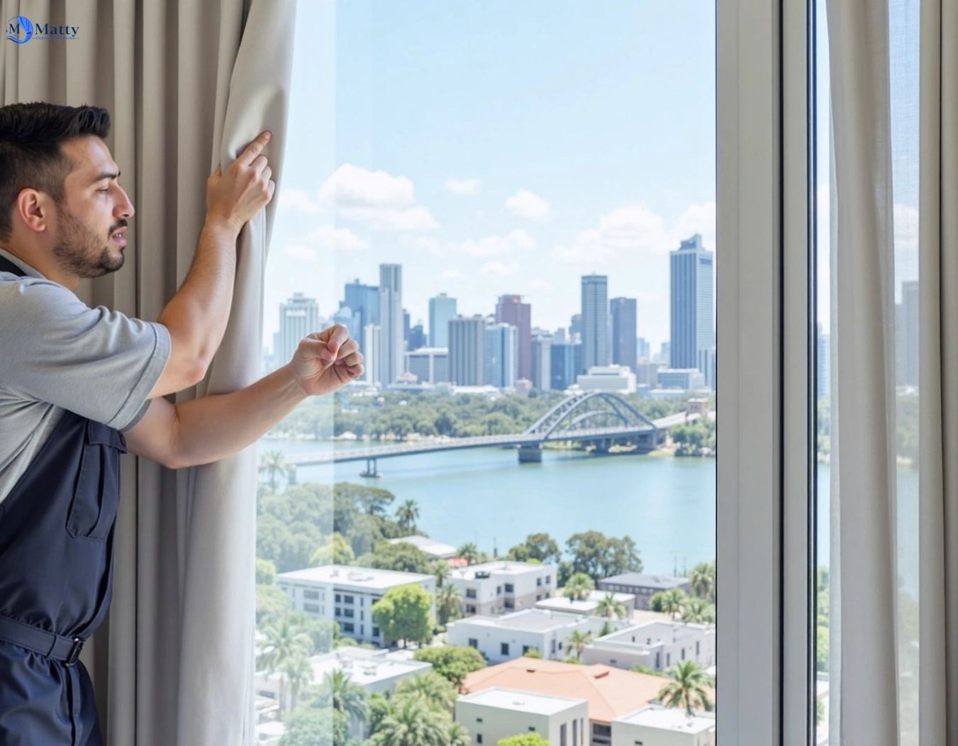 Professional curtain steam cleaning service the-basin-vic QLD by Matty Curtain Cleaning