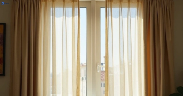 Dull dusty drapes in the-basin-vic before professional cleaning